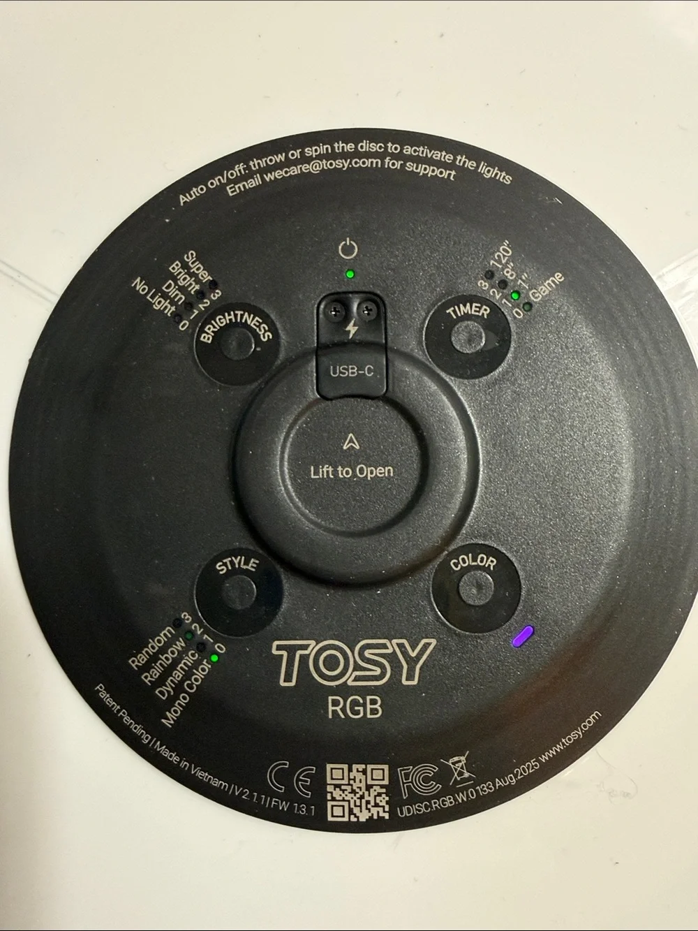 TOSY Flying Disc with Lights